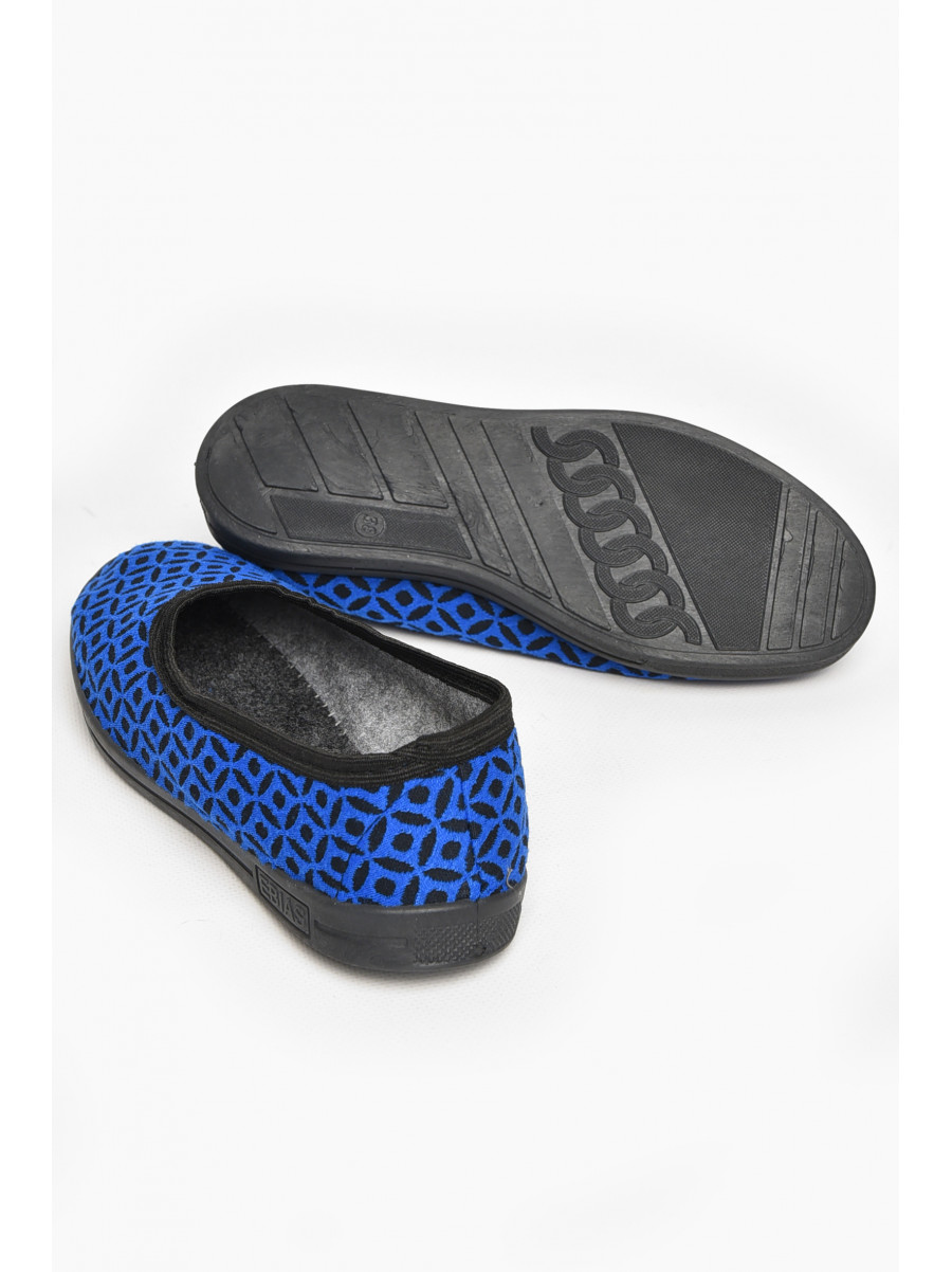 Тапочки женские синего цвета Ебіас лодочка 213037C