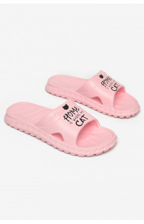 Шлепки пена женские розового цвета С-74 213038C