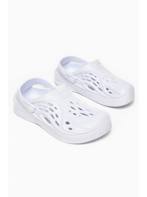 Крокси жіночі білого кольору С-73 213039C