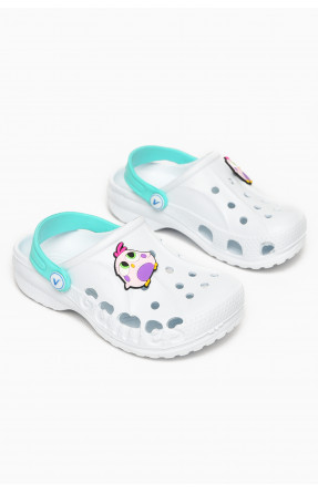 Крокси дитячі білого кольору 213040C