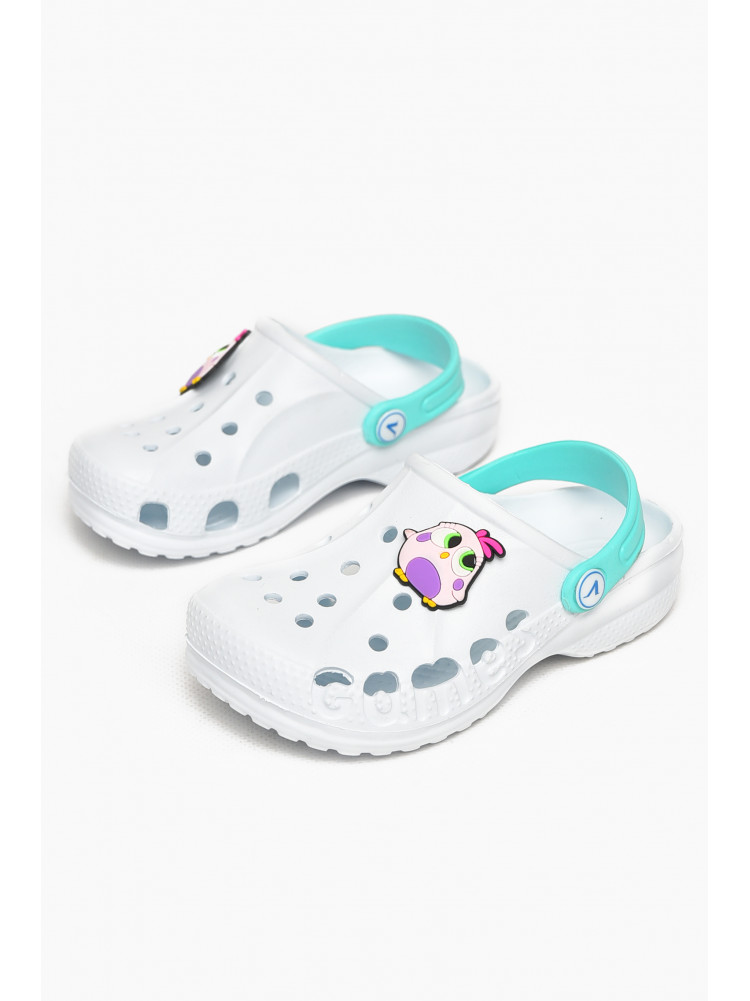 Крокси дитячі білого кольору 213040C