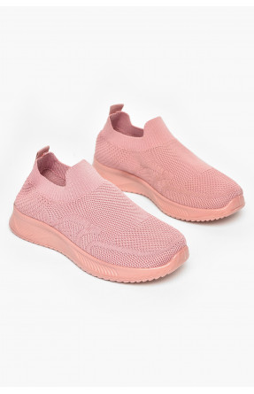 Кроссовки детские текстильные розового цвета А605-3 213041C