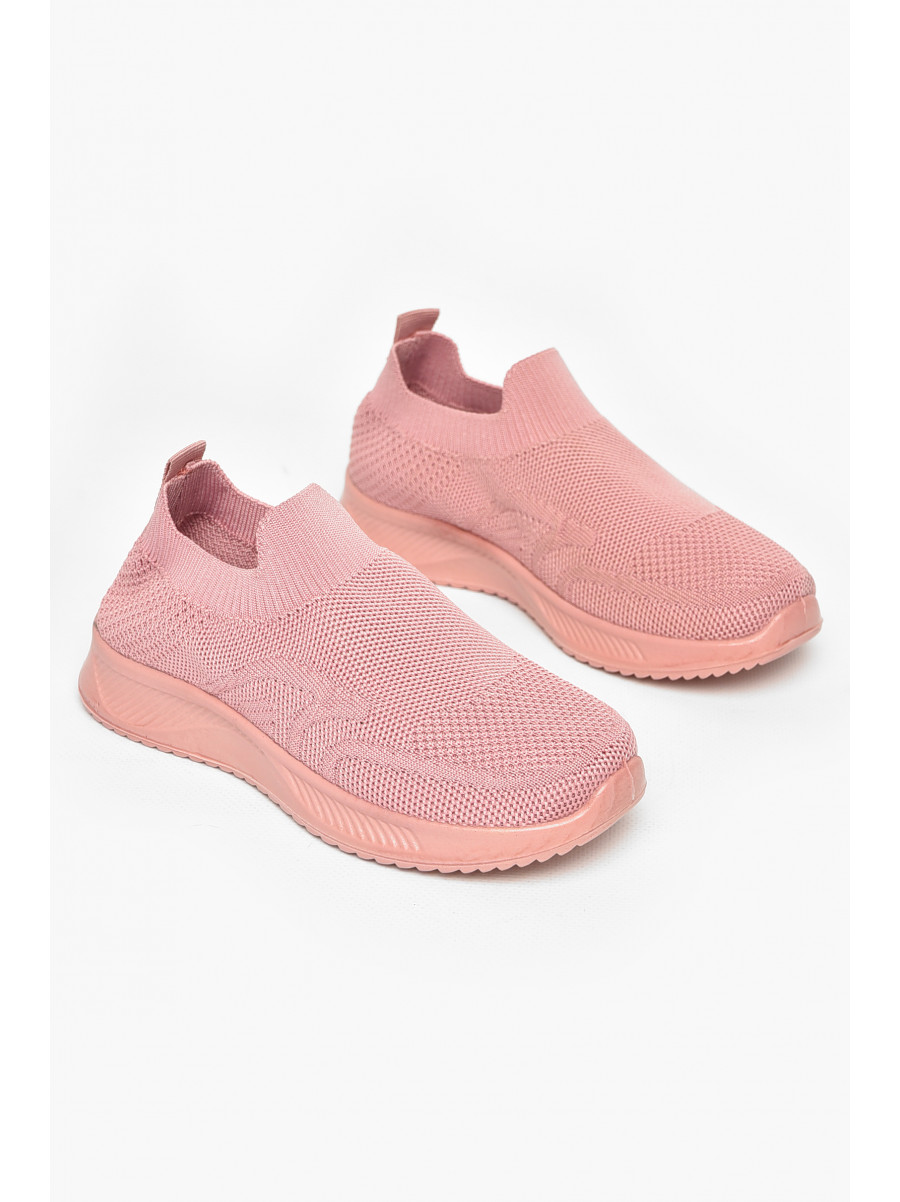 Кроссовки детские текстильные розового цвета А605-3 213041C