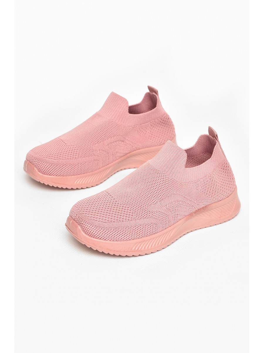 Кроссовки детские текстильные розового цвета А605-3 213041C