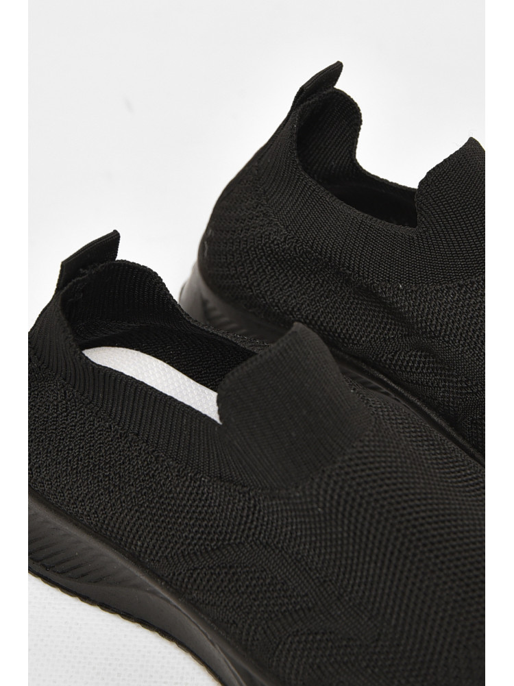 Кроссовки детские текстильные черного цвета А605-1 213042C