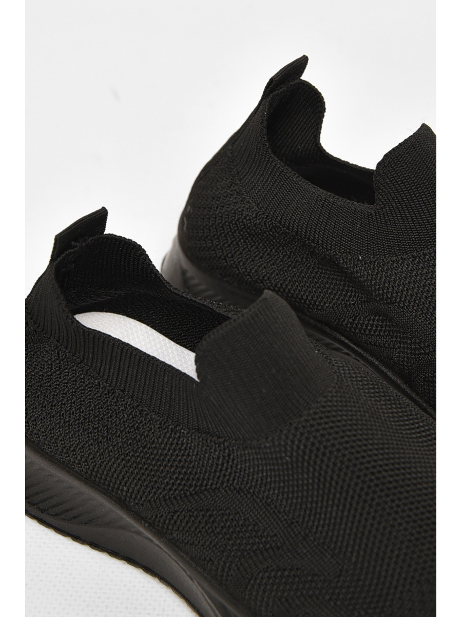 Кроссовки детские текстильные черного цвета А605-1 213042C