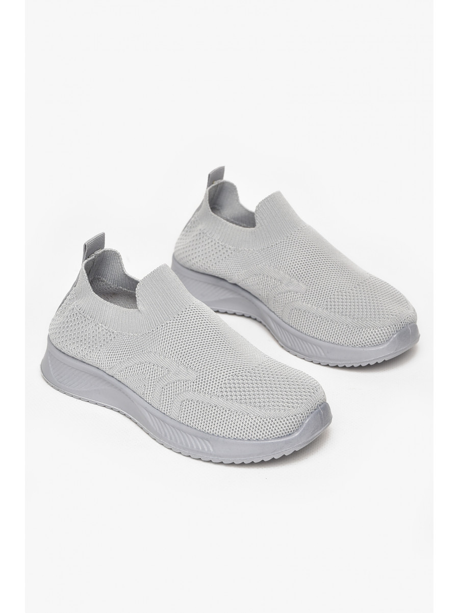 Кросівки дитячі текстильні сірого кольору А605-2 213043C