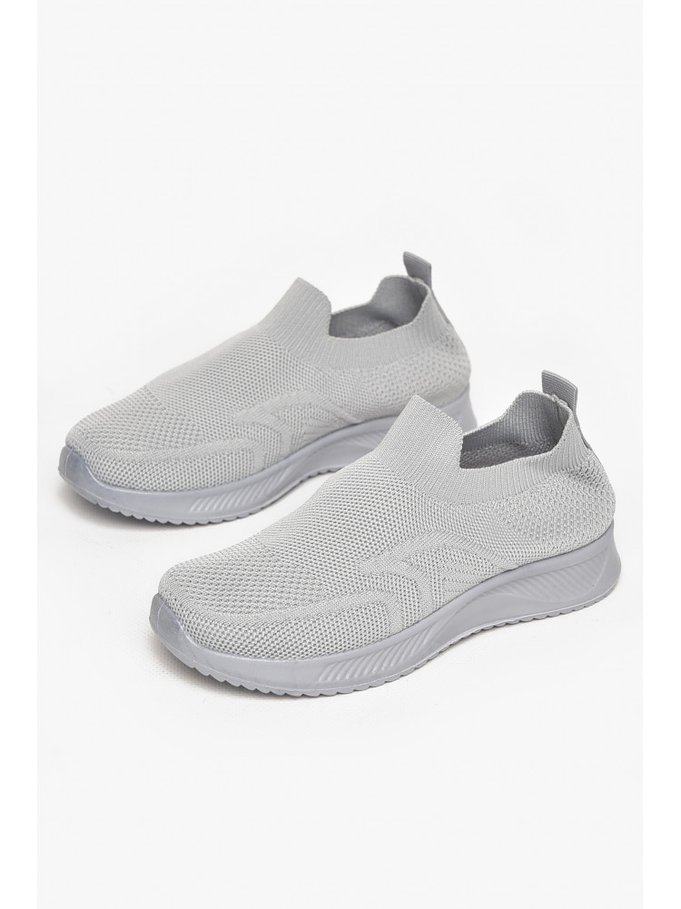 Кросівки дитячі текстильні сірого кольору А605-2 213043C