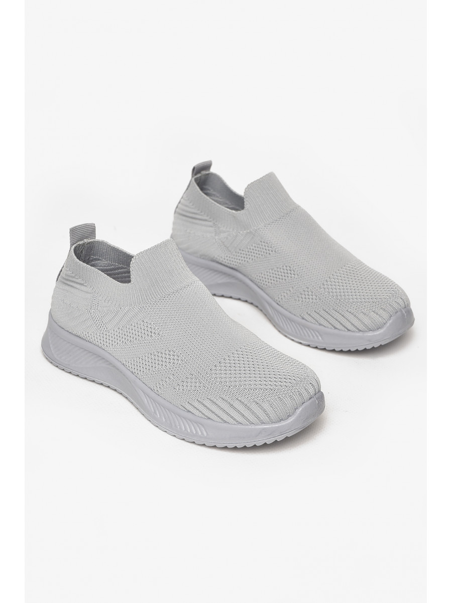 Кросівки дитячі текстильні сірого кольору А602-2 213044C