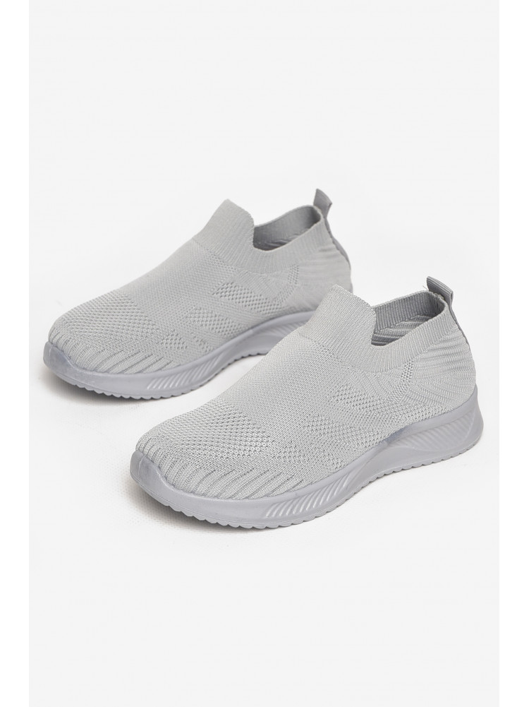 Кросівки дитячі текстильні сірого кольору А602-2 213044C