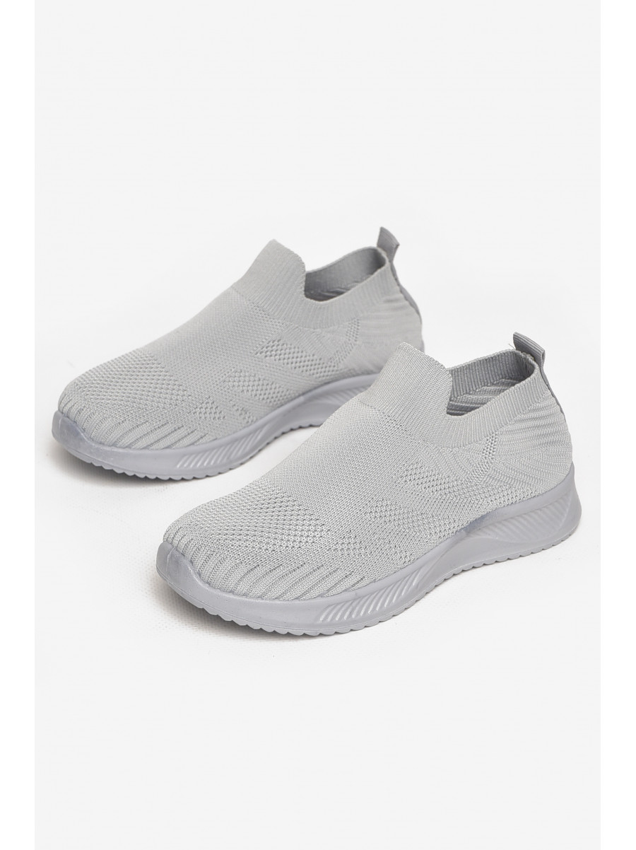 Кросівки дитячі текстильні сірого кольору А602-2 213044C