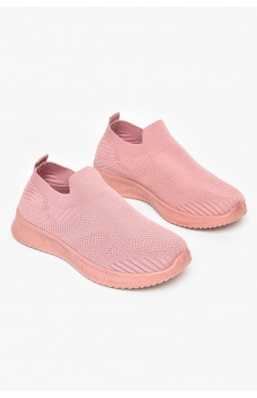 Кросівки дитячі текстильні рожевого кольору А602-3 213046C