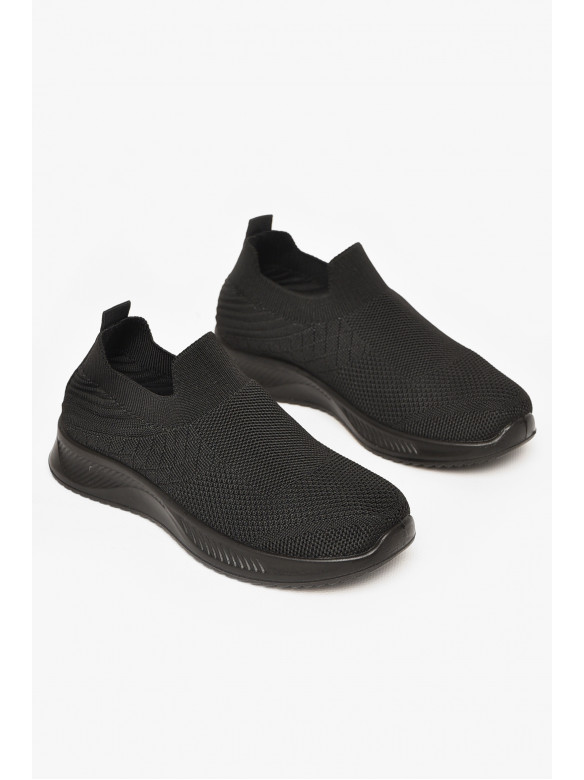 Кросівки дитячі текстильні чорного кольору А601-1 213047C