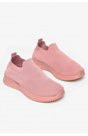 Кросівки дитячі текстильні рожевого кольору А601-3 213049C