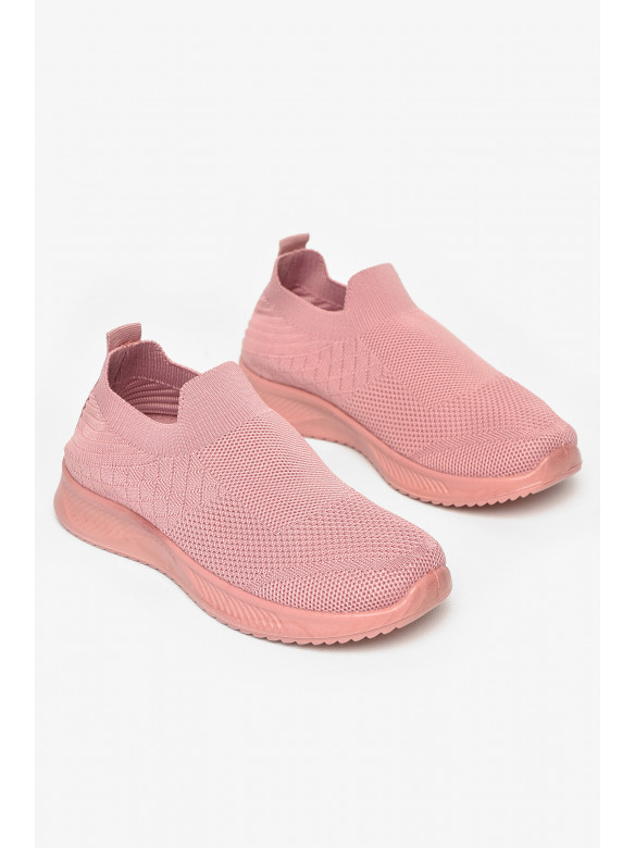 Кросівки дитячі текстильні рожевого кольору А601-3 213049C