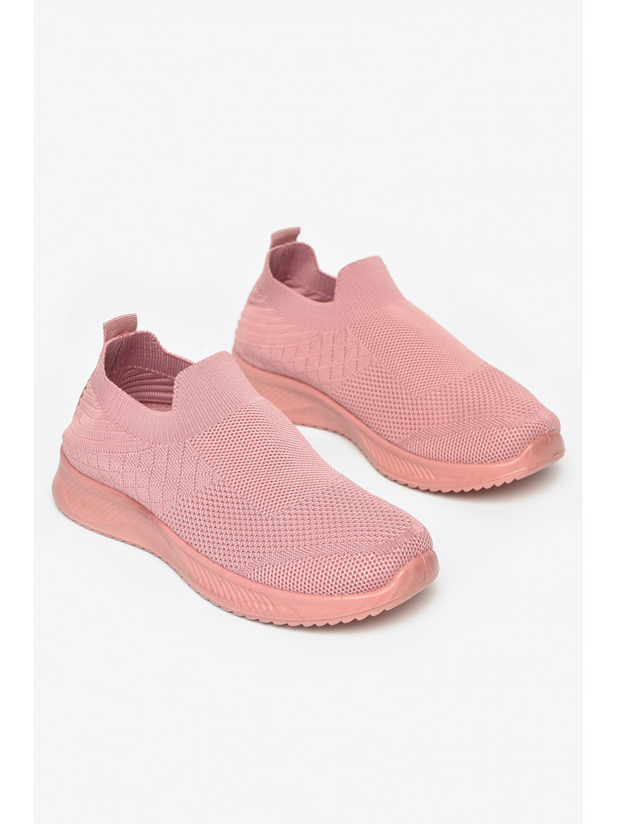 Кросівки дитячі текстильні рожевого кольору А601-3 213049C