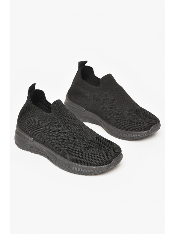 Кросівки дитячі текстильні чорного кольору А309 213051C