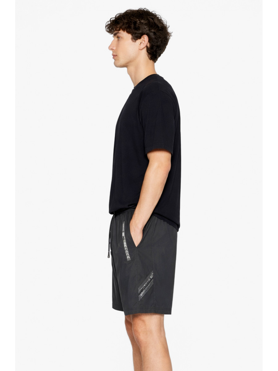 Шорты мужские черного цвета с принтом А2088-4 213056C