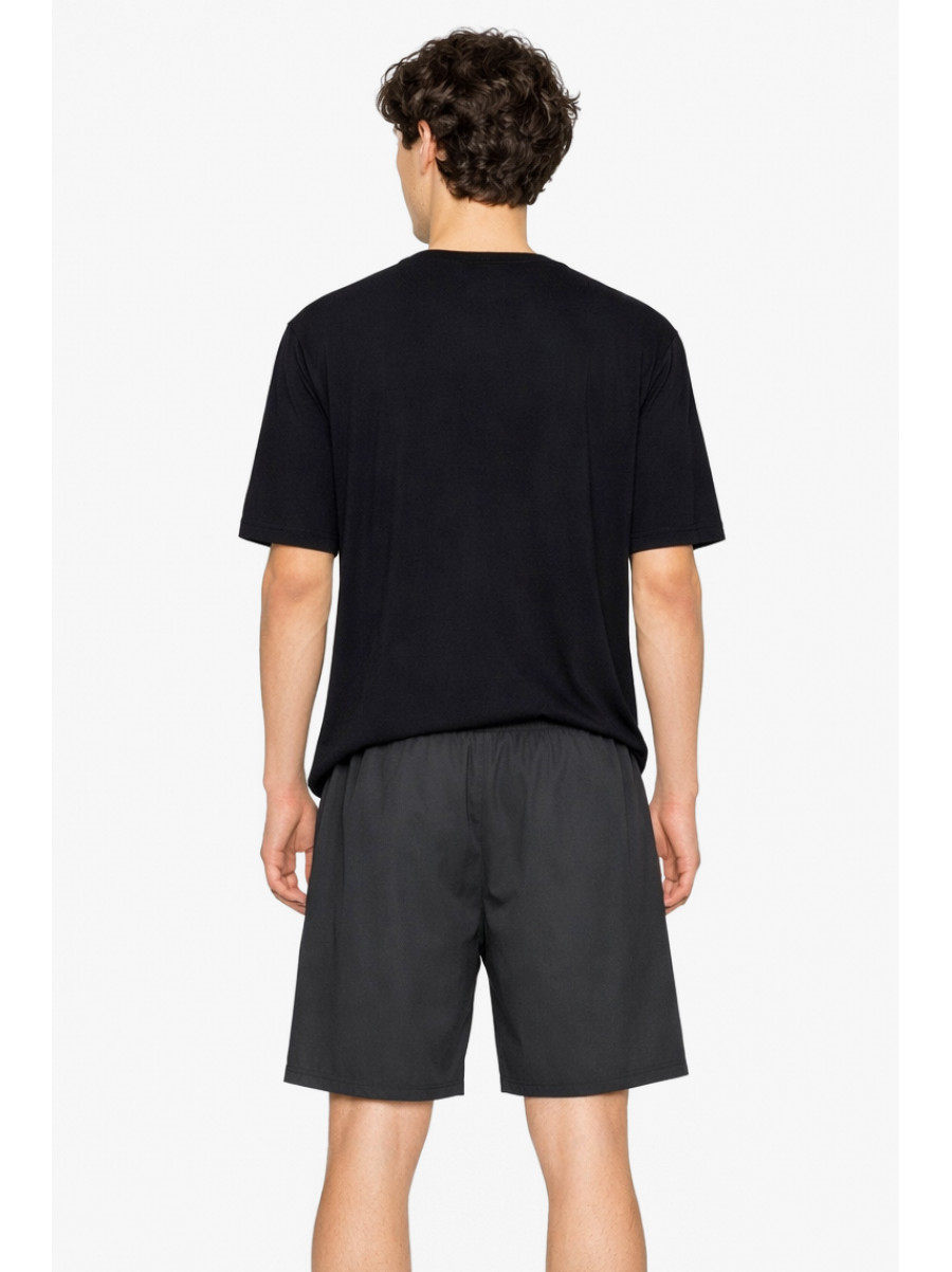 Шорты мужские черного цвета с принтом А2088-4 213056C