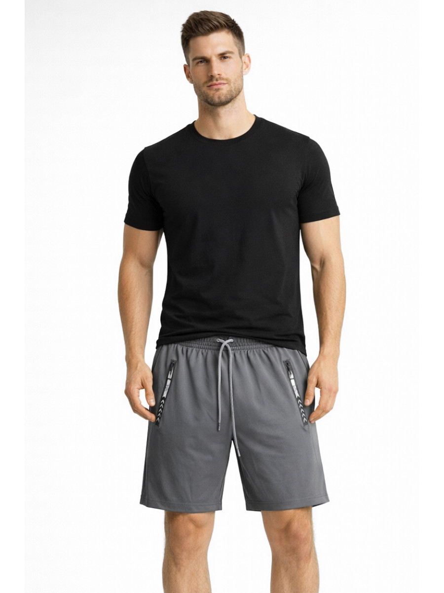 Шорты мужские серого цвета с принтом А2088-4 213057C