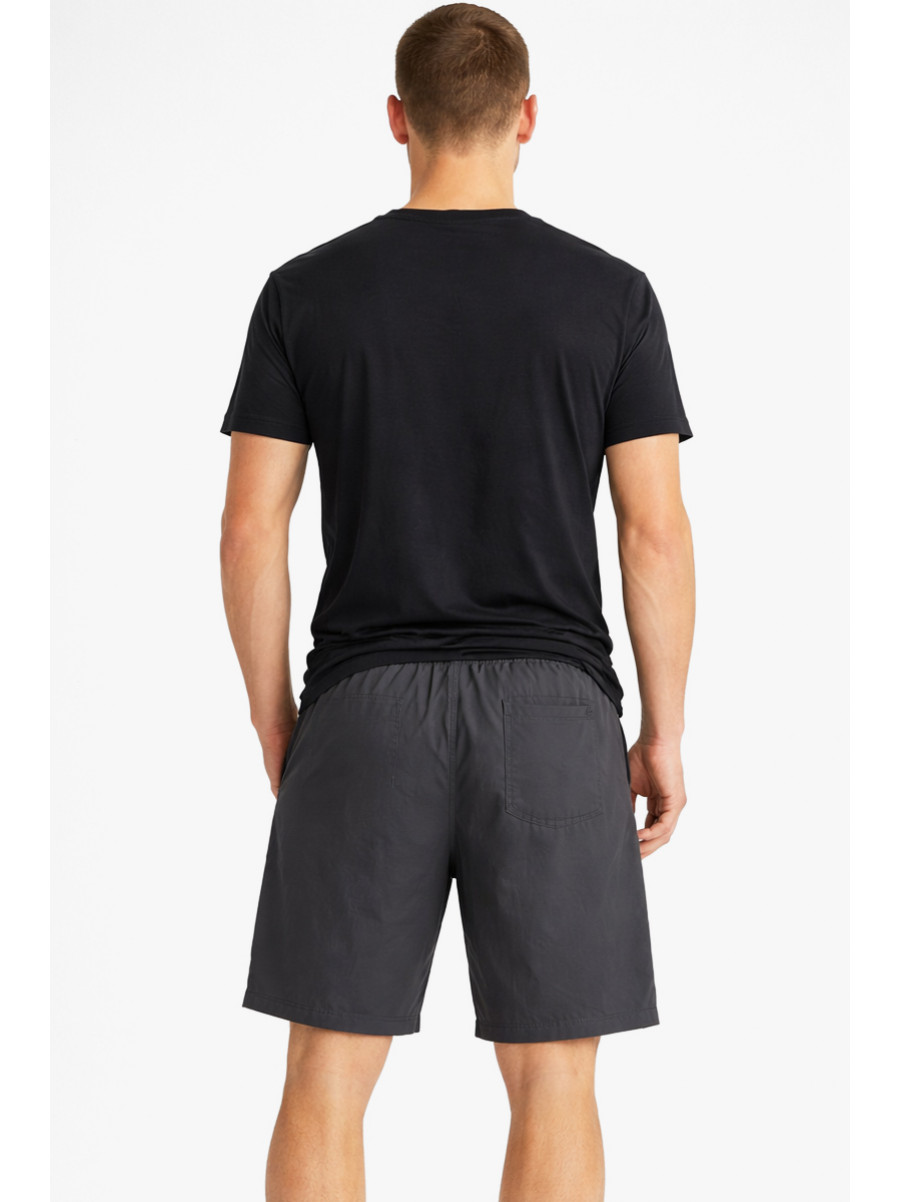 Шорты мужские черного цвета с принтом 1416-3 213058C