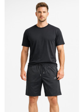 Шорти чоловічі однотонні чорного кольору 1415-3 213059C