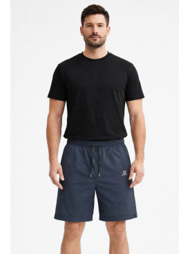 Шорти чоловічі однотонні темно-синього кольору 1415-3 213060C