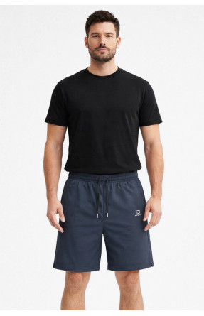 Шорты мужские однотонные тёмно-синего цвета 1415-3 213060C