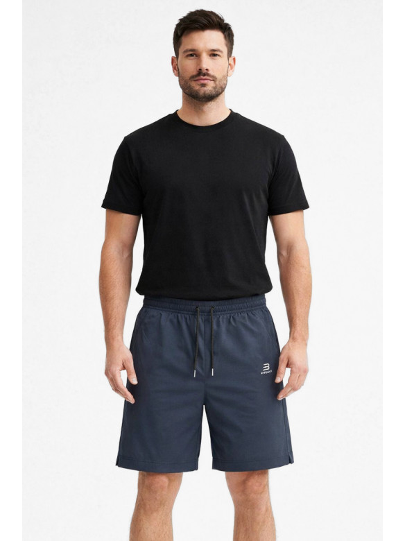 Шорты мужские однотонные тёмно-синего цвета 1415-3 213060C