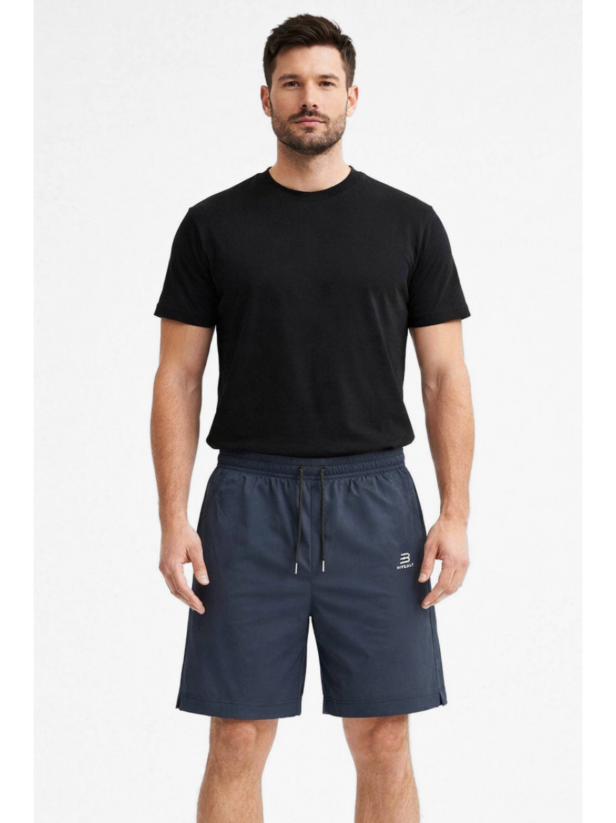 Шорты мужские однотонные тёмно-синего цвета 1415-3 213060C