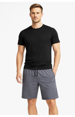 Шорты мужские однотонные тёмно-серого цвета 1415-3 213061C