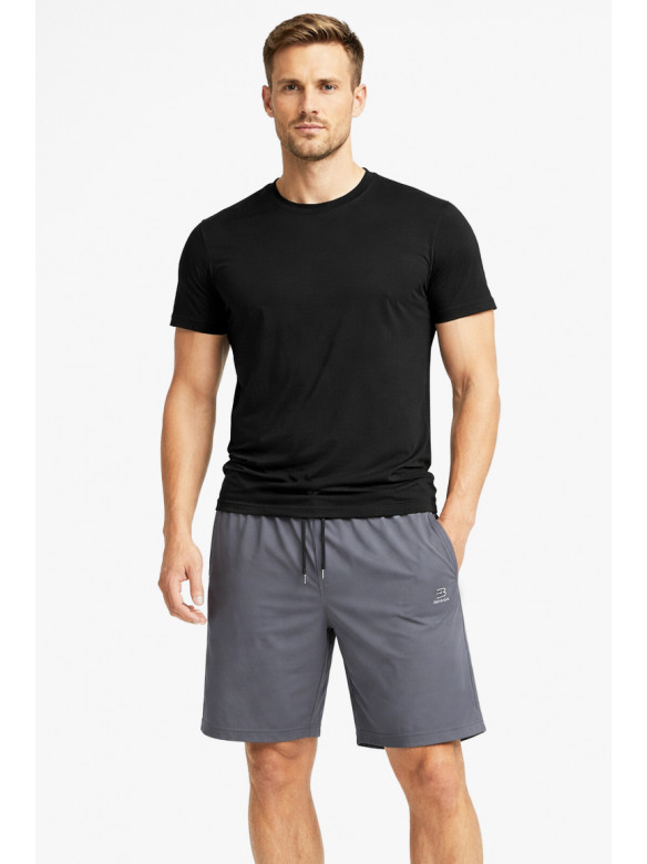 Шорты мужские однотонные тёмно-серого цвета 1415-3 213061C