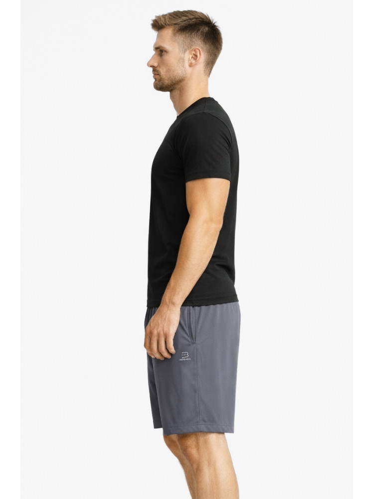 Шорты мужские однотонные тёмно-серого цвета 1415-3 213061C