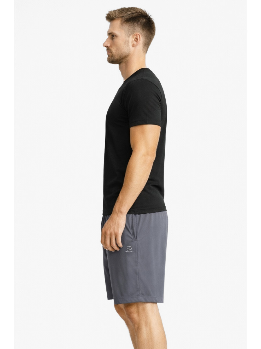 Шорты мужские однотонные тёмно-серого цвета 1415-3 213061C