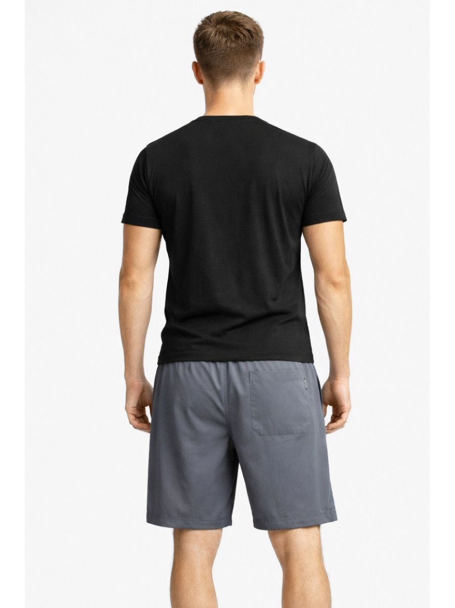 Шорты мужские однотонные тёмно-серого цвета 1415-3 213061C