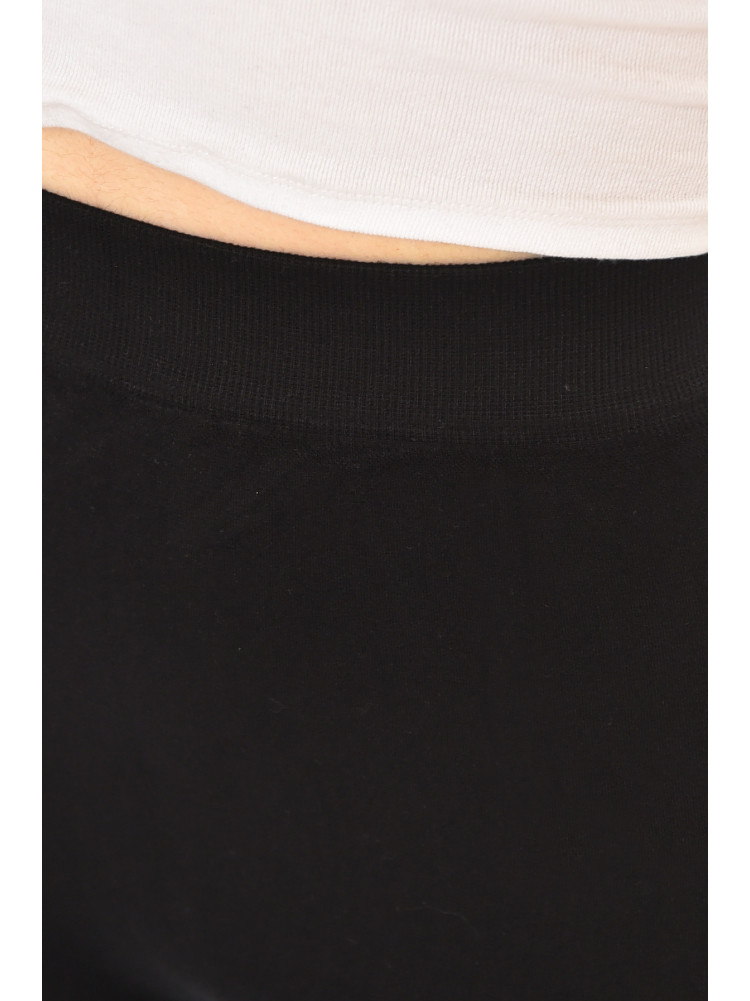 Бриджі жіночі однотонні чорного кольору 8829 213062C