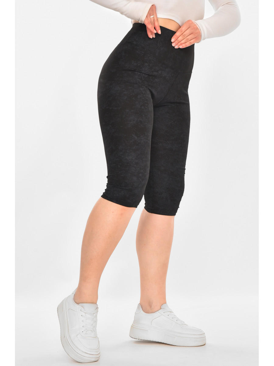 Бриджи женские однотонные тёмно-серого цвета А760 213065C