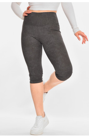 Бриджі жіночі однотонні сірого кольору А760 213067C