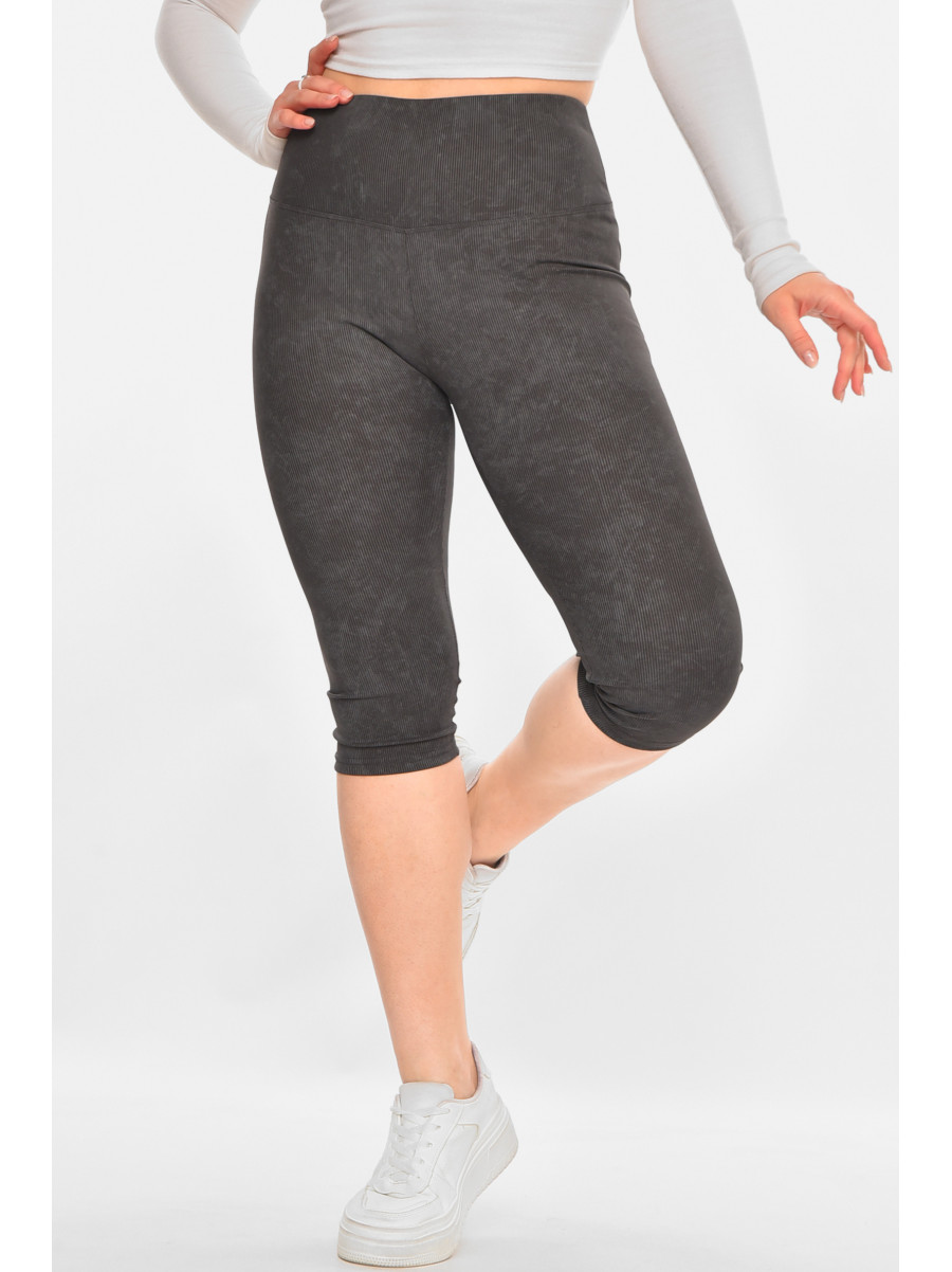 Бриджи женские однотонные серого цвета А760 213067C