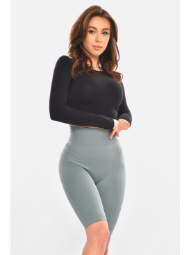 Велосипедки жіночі однотонні м'ятного кольору 0513 213069C