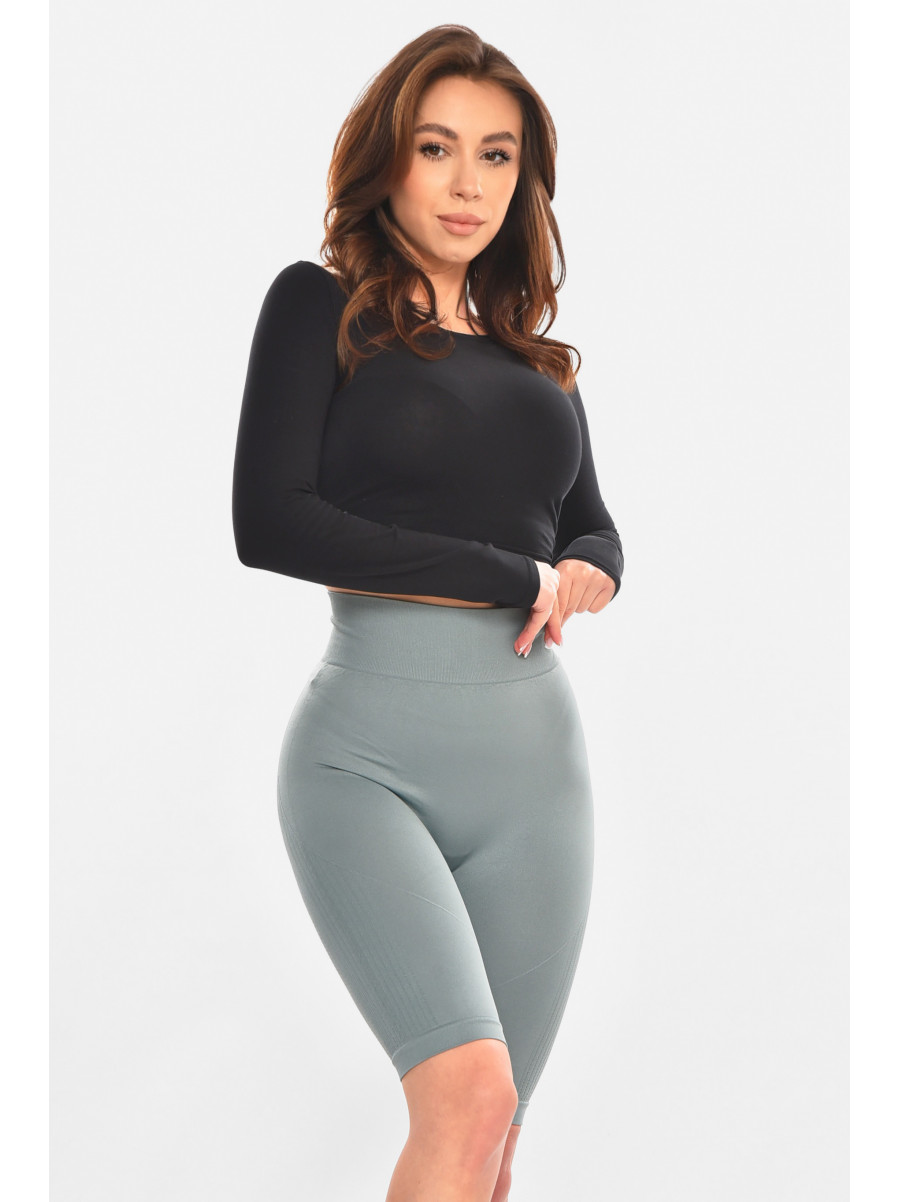 Велосипедки жіночі однотонні м'ятного кольору 0513 213069C