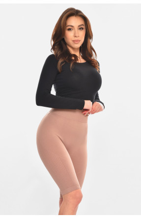 Велосипедки жіночі однотонні пудрового кольору 0513 213070C