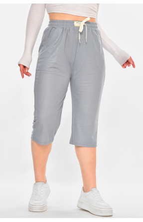 Бриджі жіночі однотонні блакитного кольору 780 213071C