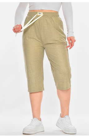 Бриджі жіночі однотонні світло-сірого кольору 780 213073C