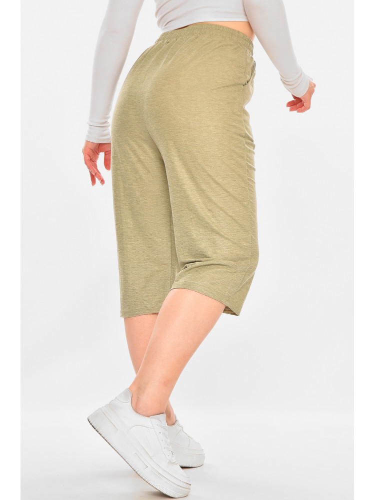 Бриджі жіночі однотонні світло-сірого кольору 780 213073C