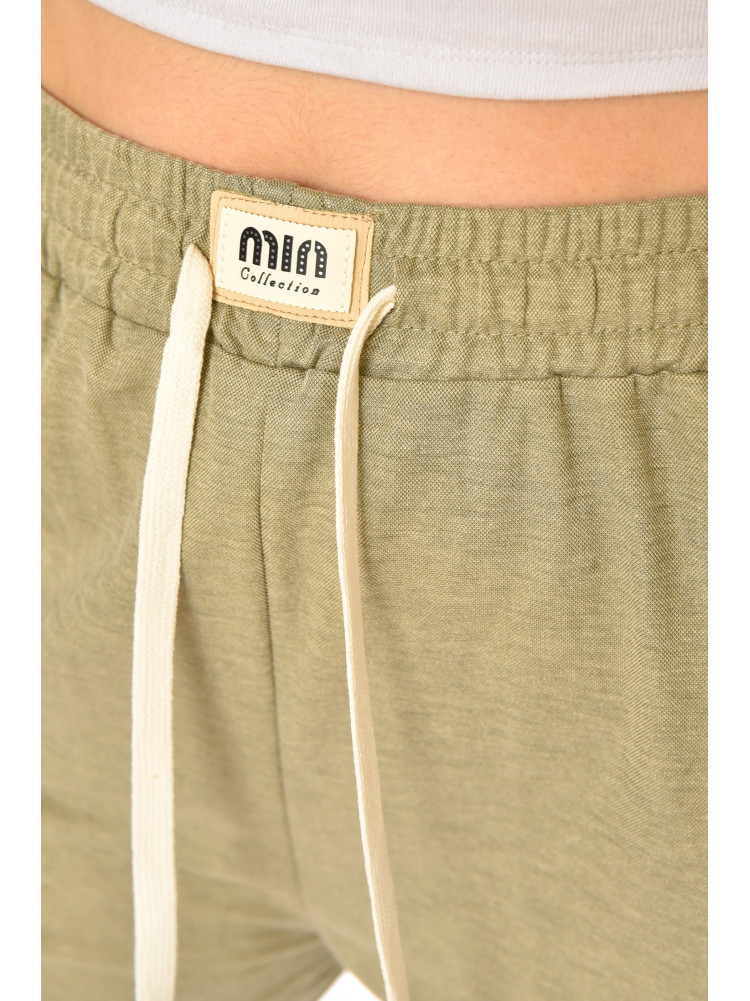 Бриджі жіночі однотонні світло-сірого кольору 780 213073C