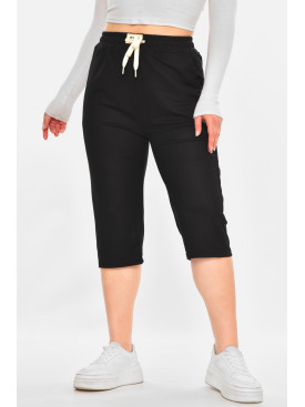 Бриджи женские однотонные черного цвета 780 213075C