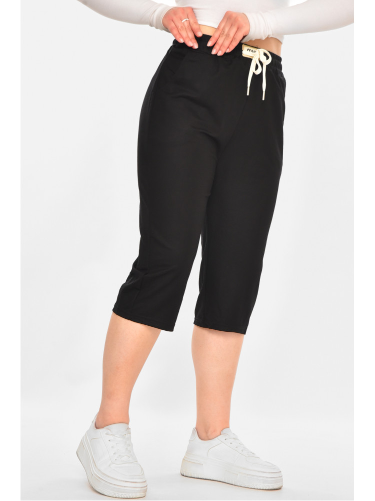 Бриджи женские однотонные черного цвета 780 213075C