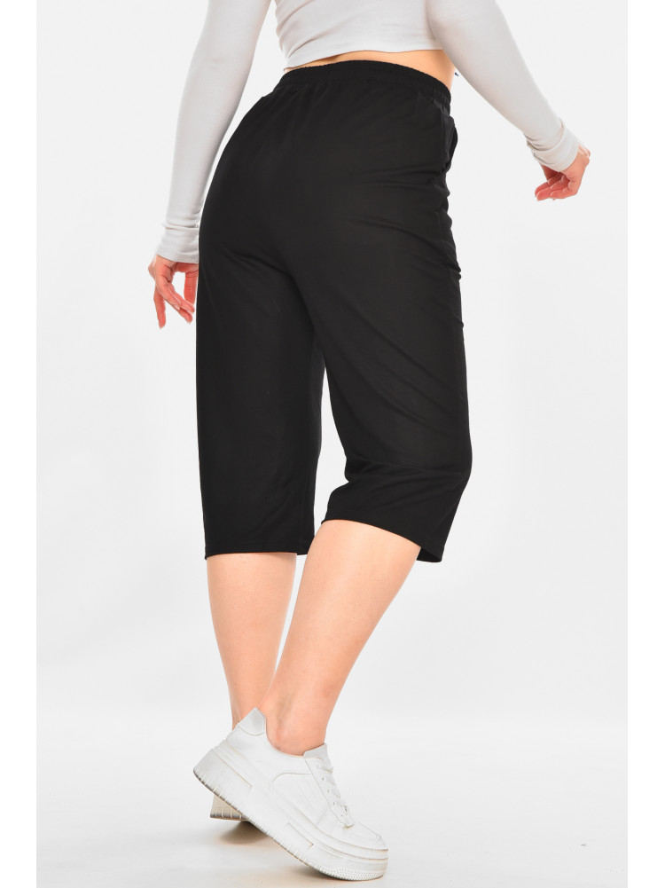 Бриджи женские однотонные черного цвета 780 213075C