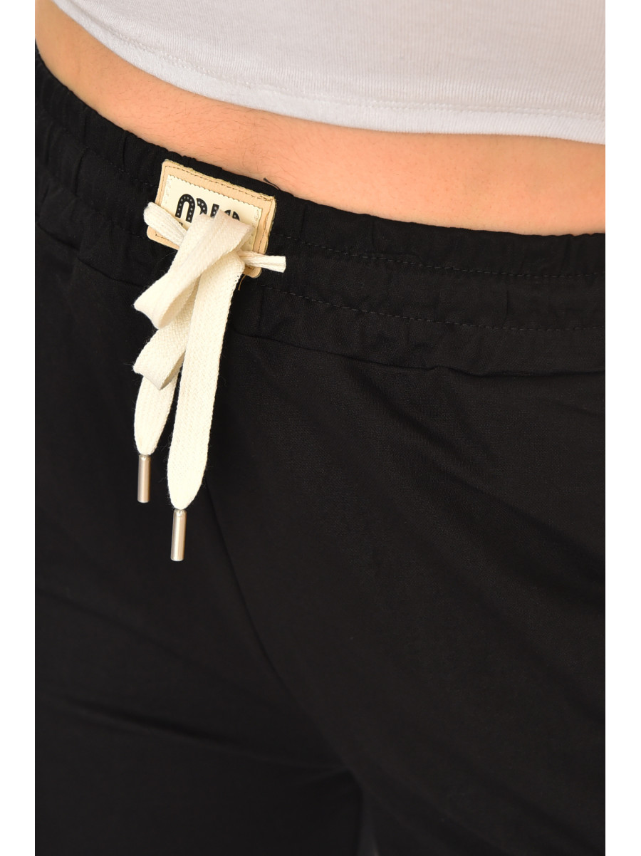 Бриджи женские однотонные черного цвета 780 213075C